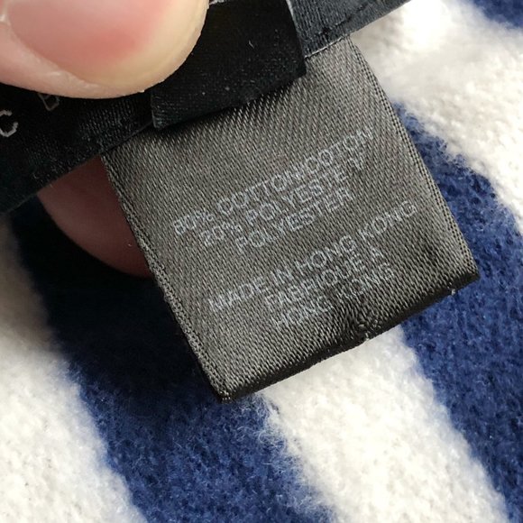 Large MARC BY MARC Blue/White Hoodie Sweatshirt - Picture 7 of 8